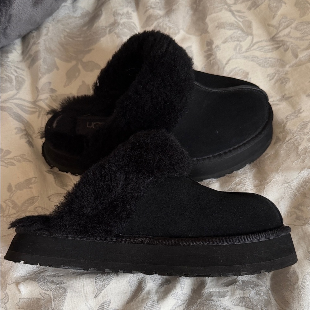 UGG Women's Classic Black Slippers